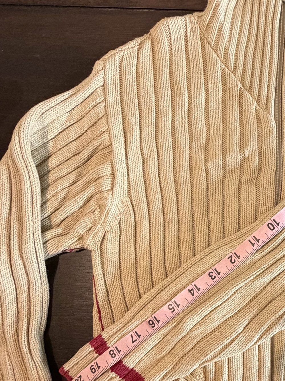 Jacadi Cream Ribbed Zip Jacket - Picture 7 of 10